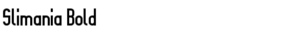Slimania Bold - Download Thousands of Free Fonts at FontZone.net