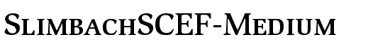 SlimbachSCEF-Medium - Download Thousands of Free Fonts at FontZone.net
