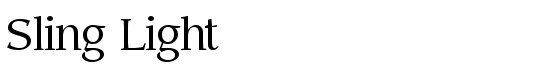Sling Light - Download Thousands of Free Fonts at FontZone.net
