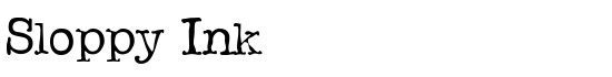 Sloppy Ink - Download Thousands of Free Fonts at FontZone.net