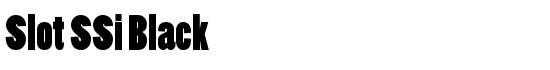 Slot SSi Black - Download Thousands of Free Fonts at FontZone.net