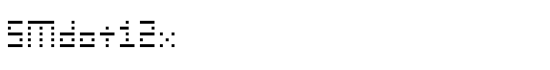 SMdot12x - Download Thousands of Free Fonts at FontZone.net