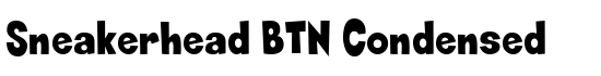 Sneakerhead BTN Condensed - Download Thousands of Free Fonts at FontZone.net