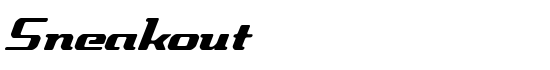 Sneakout - Download Thousands of Free Fonts at FontZone.net