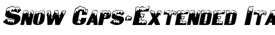 Snow Caps-Extended Italic - Download Thousands of Free Fonts at FontZone.net