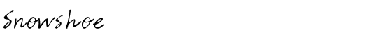 Snowshoe - Download Thousands of Free Fonts at FontZone.net