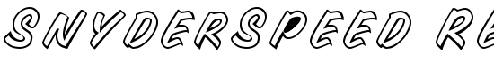SnyderSpeed Regular - Download Thousands of Free Fonts at FontZone.net