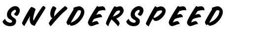 SnyderSpeed - Download Thousands of Free Fonts at FontZone.net
