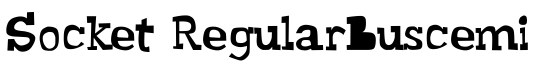 Socket RegularBuscemi - Download Thousands of Free Fonts at FontZone.net