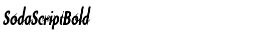SodaScriptBold - Download Thousands of Free Fonts at FontZone.net