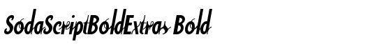 SodaScriptBoldExtras Bold - Download Thousands of Free Fonts at FontZone.net