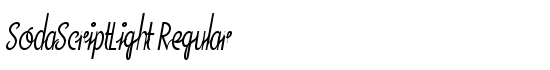 SodaScriptLight Regular - Download Thousands of Free Fonts at FontZone.net