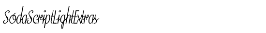 SodaScriptLightExtras - Download Thousands of Free Fonts at FontZone.net