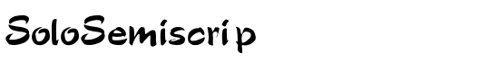 SoloSemiscrip  - Download Thousands of Free Fonts at FontZone.net
