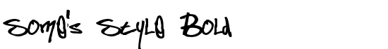 Some's Style Bold - Download Thousands of Free Fonts at FontZone.net
