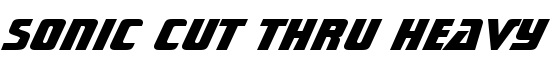 Sonic Cut Thru Heavy BT - Download Thousands of Free Fonts at FontZone.net