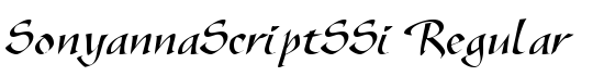 SonyannaScriptSSi Regular - Download Thousands of Free Fonts at FontZone.net
