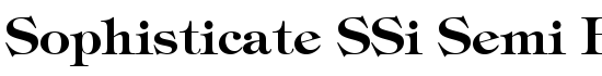 Sophisticate SSi Semi Bold - Download Thousands of Free Fonts at FontZone.net