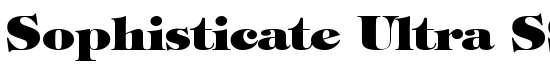 Sophisticate Ultra SSi Black - Download Thousands of Free Fonts at FontZone.net