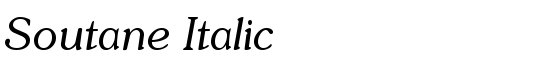 Soutane Italic - Download Thousands of Free Fonts at FontZone.net