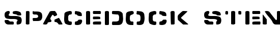 Spacedock Stencil - Download Thousands of Free Fonts at FontZone.net