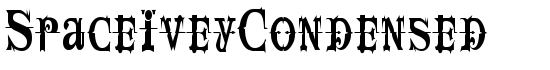 SpaceIveyCondensed - Download Thousands of Free Fonts at FontZone.net