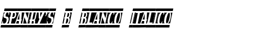 spanky's b blanco italico - Download Thousands of Free Fonts at FontZone.net