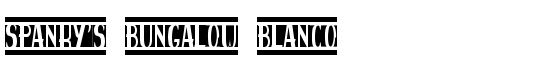 spanky's bungalow blanco - Download Thousands of Free Fonts at FontZone.net