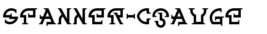 Spanner-BGauge - Download Thousands of Free Fonts at FontZone.net