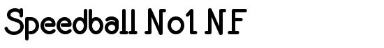 Speedball No1 NF - Download Thousands of Free Fonts at FontZone.net