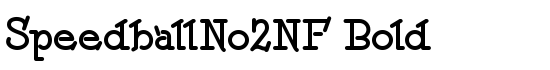 SpeedballNo2NF Bold - Download Thousands of Free Fonts at FontZone.net