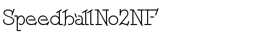 SpeedballNo2NF - Download Thousands of Free Fonts at FontZone.net