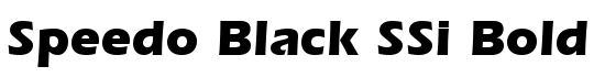 Speedo Black SSi Bold - Download Thousands of Free Fonts at FontZone.net