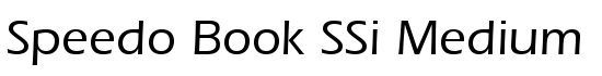 Speedo Book SSi Medium - Download Thousands of Free Fonts at FontZone.net