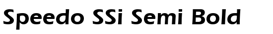 Speedo SSi Semi Bold - Download Thousands of Free Fonts at FontZone.net