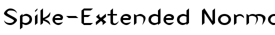 Spike-Extended Normal - Download Thousands of Free Fonts at FontZone.net
