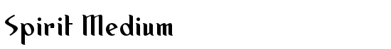 Spirit Medium - Download Thousands of Free Fonts at FontZone.net