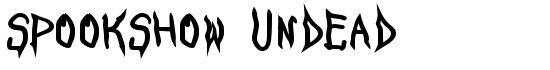 SpookShow Undead - Download Thousands of Free Fonts at FontZone.net