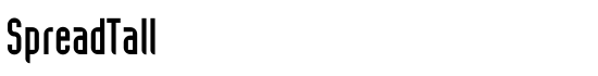 SpreadTall - Download Thousands of Free Fonts at FontZone.net