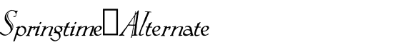 Springtime_Alternate - Download Thousands of Free Fonts at FontZone.net