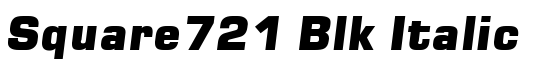 Square721 Blk Italic - Download Thousands of Free Fonts at FontZone.net