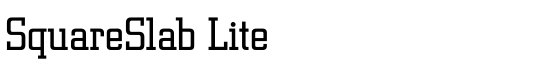 SquareSlab Lite - Download Thousands of Free Fonts at FontZone.net