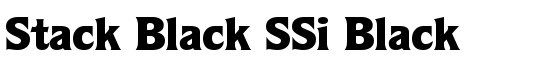 Stack Black SSi Black - Download Thousands of Free Fonts at FontZone.net