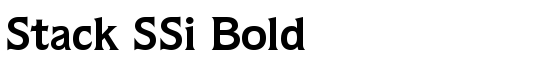 Stack SSi Bold - Download Thousands of Free Fonts at FontZone.net