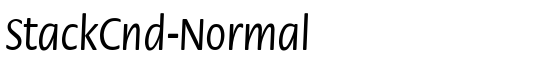 StackCnd-Normal - Download Thousands of Free Fonts at FontZone.net