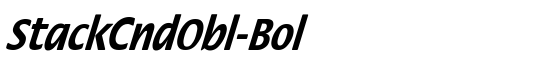 StackCndObl-Bol - Download Thousands of Free Fonts at FontZone.net