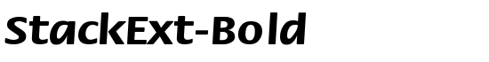 StackExt-Bold - Download Thousands of Free Fonts at FontZone.net