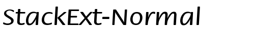 StackExt-Normal - Download Thousands of Free Fonts at FontZone.net