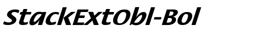 StackExtObl-Bol - Download Thousands of Free Fonts at FontZone.net