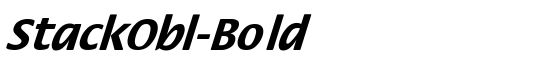 StackObl-Bold - Download Thousands of Free Fonts at FontZone.net